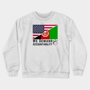 PER 51 black text DEMAND ACCOUNTABILITY Crewneck Sweatshirt